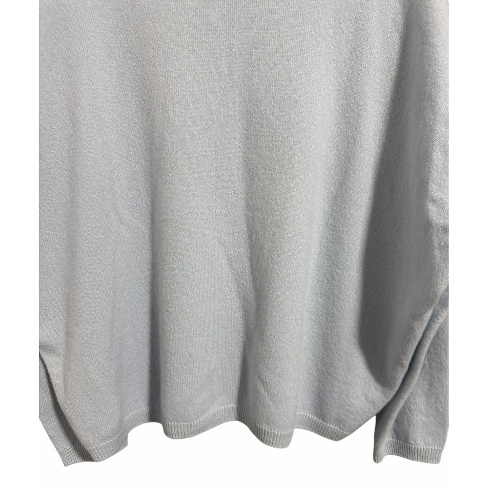 Vanisè Polo Collared Cashmere Sweater Baby Blue Women's Size Medium (44 IT) - Picture 6 of 12